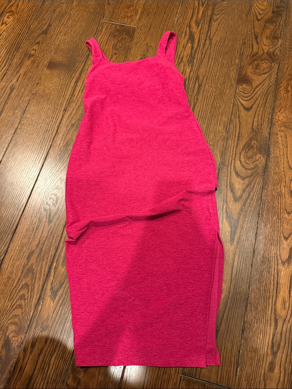 Beyond Yoga Hot Pink Midi Tank Dress